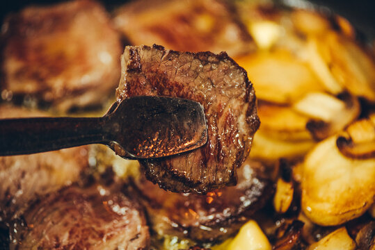 meat on the grill