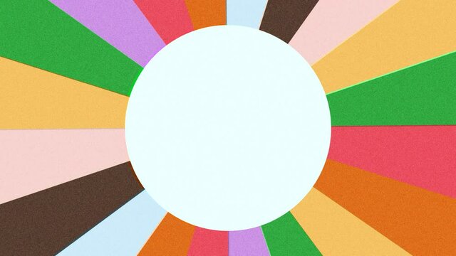 abstract color stripes beam vintage style 70s loop animation grain texture risograph