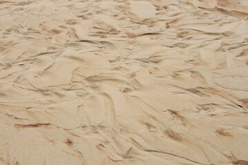 brown sand floor has a natural beautiful pattern