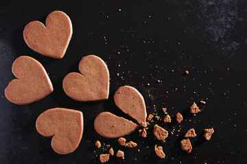 Heart shaped cookies