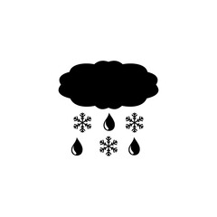 weather cloud icon set vector sign symbol