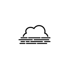 weather cloud icon set vector sign symbol