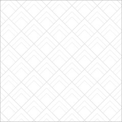 Angled square rectangle pattern with thin line in monochrome color