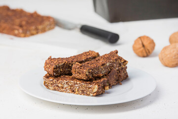 Walnuts fitness bar (free sugar)