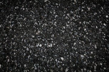 Black asphalt background