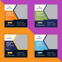 Real Estate Social Media Post Template, Instagram post template	