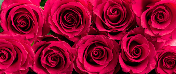 background of bouquet of pink roses