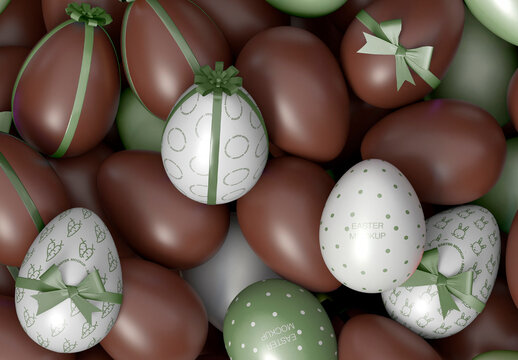 Easter Eggs Mockup
