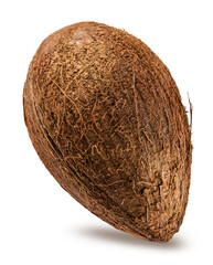 Coconut isolated on white background with clipping path