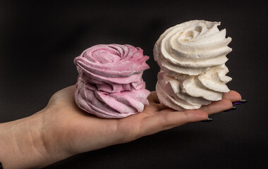 Marshmallow isolated on white background with clipping path