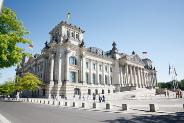 Fototapeta premium germany berlin reichstag building german parliament bundestag