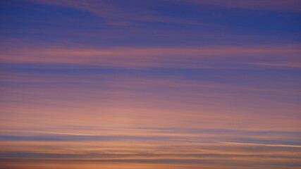 colorful sunset sky with clouds