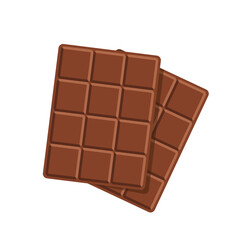 Chocolate bar vector. Chocolate bar on white background.