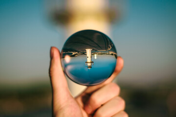 The lighthouse in hand