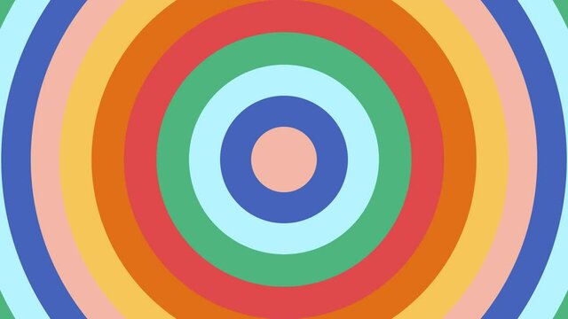 vintage style 70s loop animation