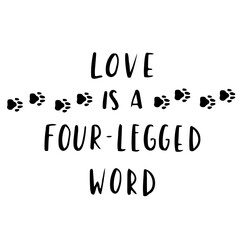 Cat and dog phrase black and white poster. Inspirational quotes about cat, dog and domestical pets. Hand written phrases for poster, typography design for t-shirt