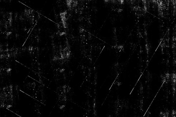 Grunge black and white pattern. Monochrome particles abstract texture. Background of cracks,...