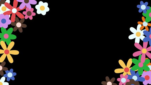 vintage style 70s loop animation
