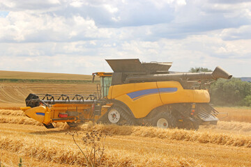 Obraz premium Combine Harvester at work 