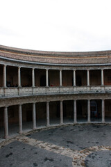 Courtyard of the Palacio de Carlos V in La Alhambra, Granada, Spain