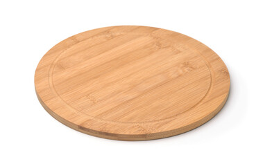 Round bamboo pizza board