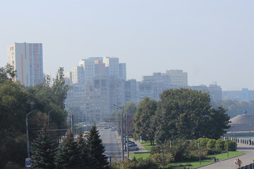 Obraz premium downtown city