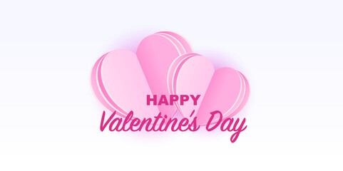 Postcard for Valentine's Day. Banner, postcards, posters. Vector illustration