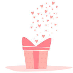 Valentine day card. Romantic valentine's day party invitation template