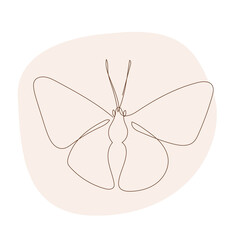 Line art illustration. Modern abstract minimalist lineart awrtwork for design card pattern, party invitation, art shop advertising etc