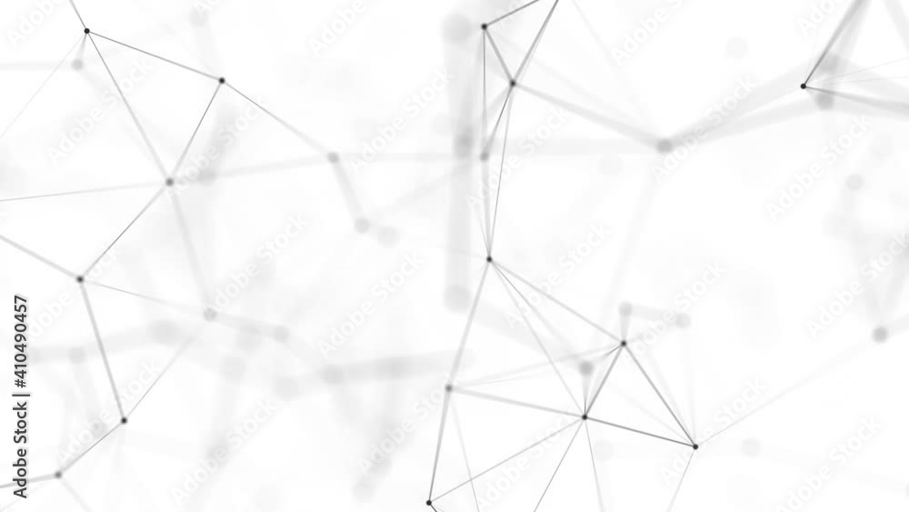 Poster abstract background with moving dots and lines. network connection structure. futuristic illustratio