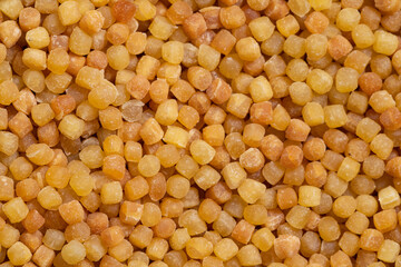 Fregola sarda, a traditional pasta from Sardinia