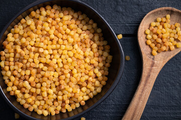 Fregola sarda, a traditional pasta from Sardinia