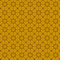 background with yellow geometric flowers
