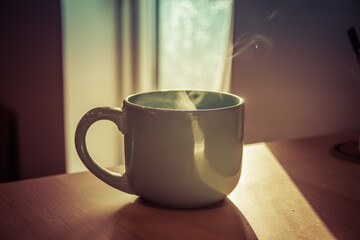 taza caliente de té