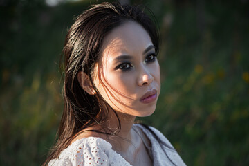 Fototapeta premium Portrait of young asian woman