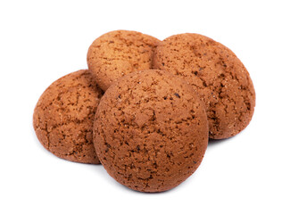 Group of simple classic oatmeal cookies