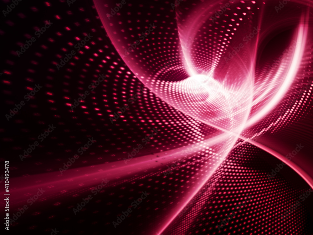 Fototapete abstract red and black background. detailed generative fractal graphics. technology and science conc