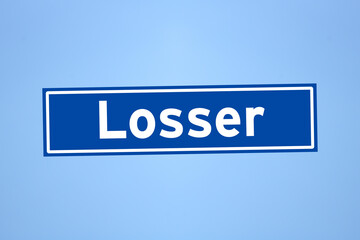 Losser place name sign in the Netherlands