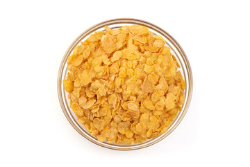Cornflakes, isolated on white background