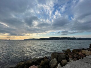 sunset over the dardanelles