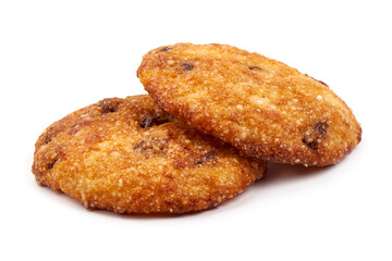Corn cookies, isolated on white background