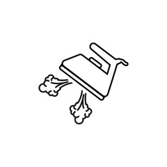 Iron icon on white background