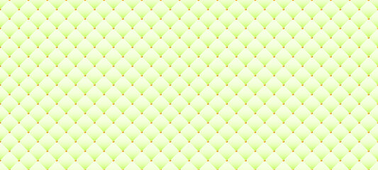 Luxury green background in retro style with golden beads. Seamless vector illustration. Upholstery background.