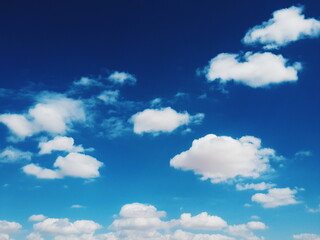 blue sky with clouds