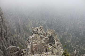 Rock in the polish mountains
