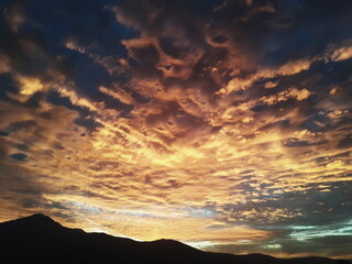 Fototapeta premium red sunset sky