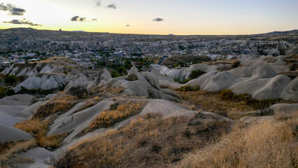 Amazing valley in Cappadocia, unusual relief