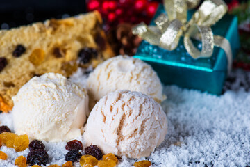 Christmas Ice Cream Food Styling 