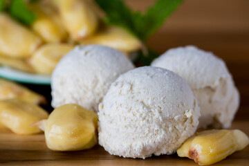 Jackfruit ice Cream Food Styling 