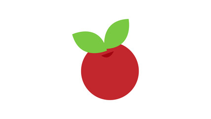 cranberry on a white background, red berry, illustration. sugar cranberry, marsh berry, harvested by the gardener. round cute berry in powdered sugar. sweet dessert